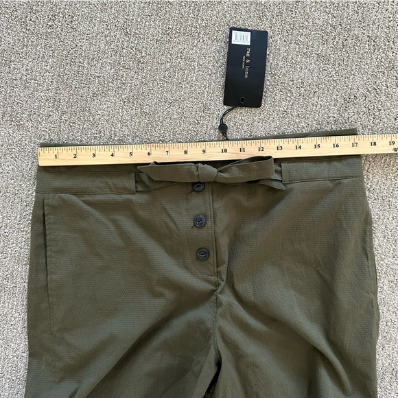 RAG & BONE Camille belted cotton-blend seersucker shorts size 6 - Picture 2 of 7